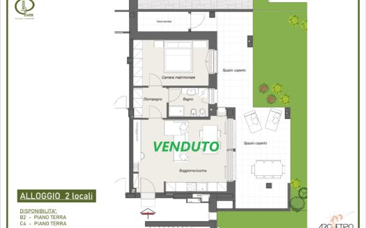 BILOCALI PT – P1 – P3 – Residenza GreenPark – via Toscana, Biassono (MB) – VENDUTI