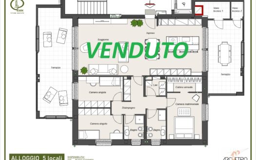 ATTICO – RESIDENZA GREENPARK – via Toscana, Biassono (MB)