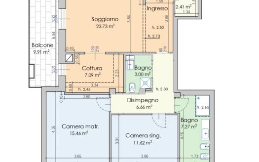AMPIO TRILOCALE RISTRUTTURATO – VIA FERRUCCI 6, LISSONE – VENDUTO