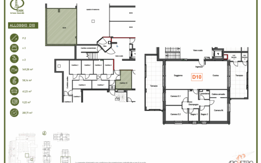 ATTICO – RESIDENZA GREENPARK – via Toscana, Biassono (MB)